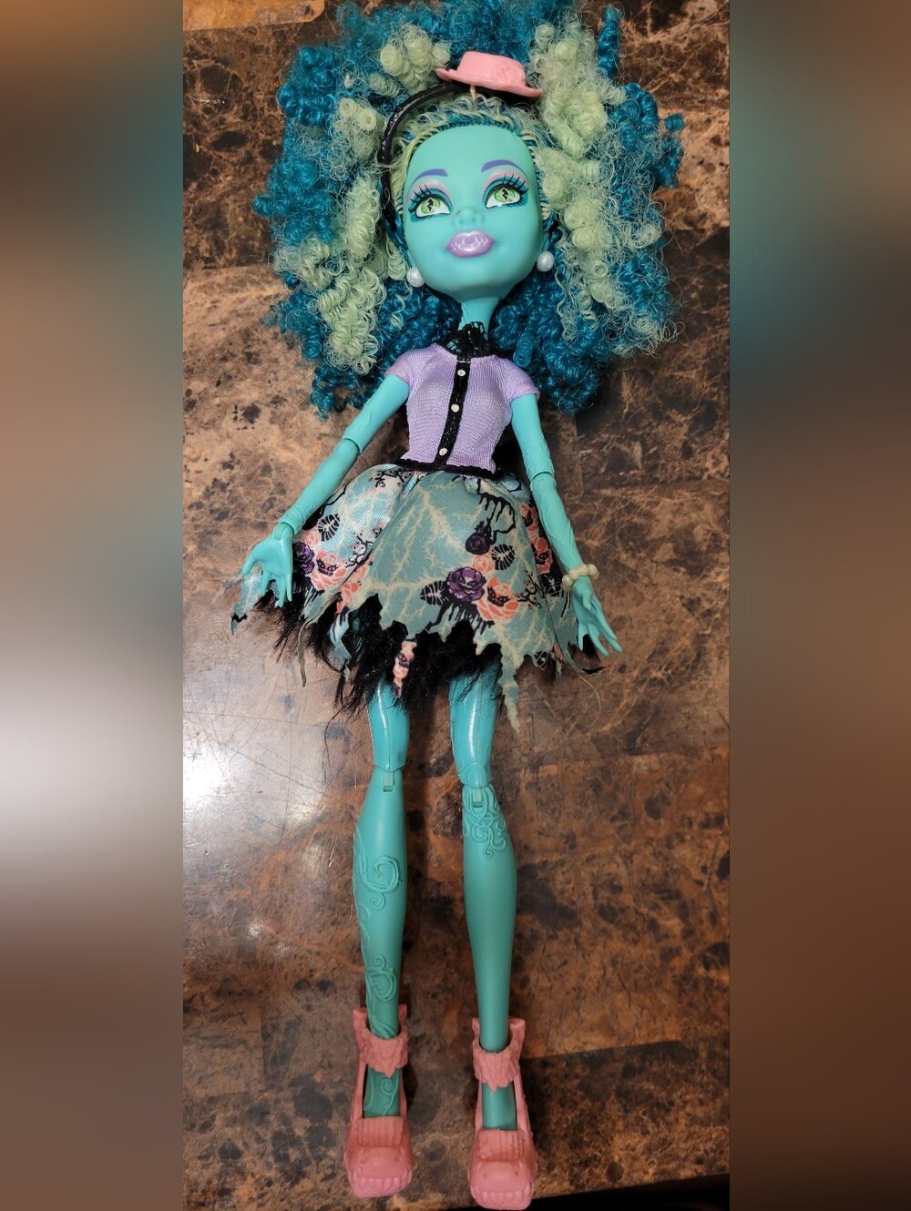 G1 Monster High Honey Swamps Fright,Camera,action EUC
